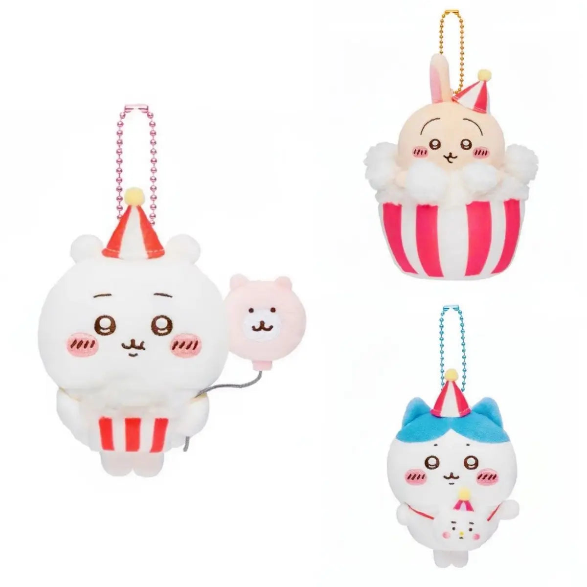 Chiikawa plush popcorn pendant and cute keychain gift plush toys Chiikawa plush popcorn pendant and cute keychain gift plush toys